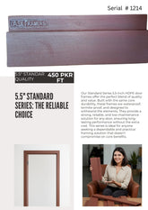 5.5 Inch standard Quality HDPE Door Frame