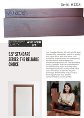 5.5 Inch standard Quality HDPE Door Frame