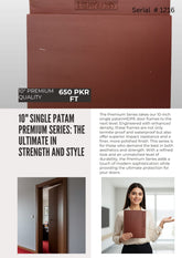 10-Inch Heavy-Duty HDPE Door Frame | Single Rebate/Patam | Waterproof & Termite Proof