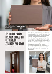 10-inch HDPE door frame with a double rebate (double pattam)