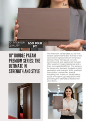 10-inch HDPE door frame with a double rebate (double pattam)