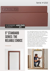 [Title] Durable and Stylish 5-Inch HDPE Door Frame - Standard Quality